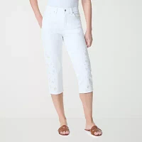 Gloria Vanderbilt Amanda Womens High Rise Capri Pants