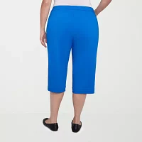Alfred Dunner Parrot Cay Womens Plus Capri Pants