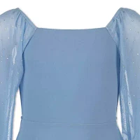 Speechless Big Girls Long Sleeve Skater Dress