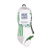 Muk Luks Pickleball Heel Tab 6 Pair Low Cut Socks Mens