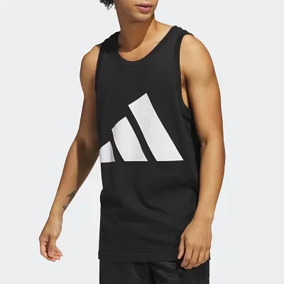 adidas Mens Crew Neck Sleeveless Tank Top