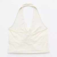 Forever 21 Womens Juniors Plus Halter Neck Sleeveless Tank Top
