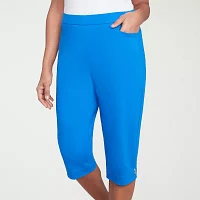 Alfred Dunner Parrot Cay Womens Capri Pants