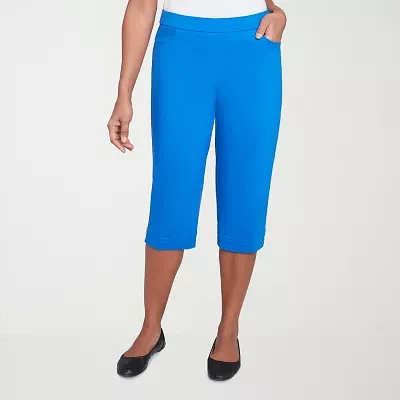 Alfred Dunner Parrot Cay Womens Capri Pants