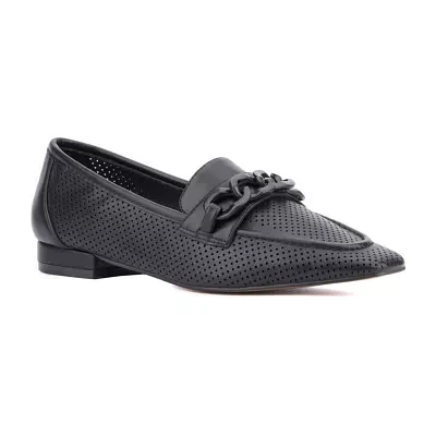 Torgeis Womens Kalina Square Toe Loafers