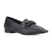 Torgeis Womens Kalina Square Toe Loafers