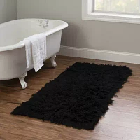 Linon Flokati Solid Woven Rectangular Accent Rug