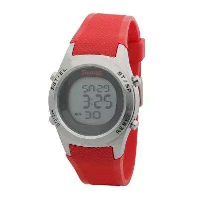 Spalding® Grip Mens Textured Strap Digital Watch