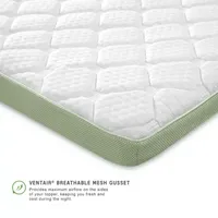 SensorPedic Cooling Quilted 3" Memory Foam Topper