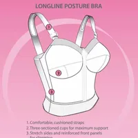 Exquisite Form® Fully Back Close Longline Bra -5107532