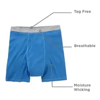 Stafford Dry + Cool Breathable Mesh Big and Tall Mens 4 Pack Boxer Briefs