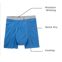 Stafford Dry + Cool Big and Tall Mens 4 Pack Boxer Briefs