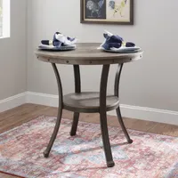 Firview Counter Height Round Wood-Top Dining Table