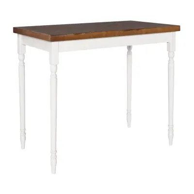 Theona Rectangular Wood-Top Dining Table