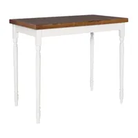 Theona Rectangular Wood-Top Dining Table