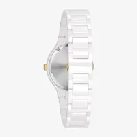 Bulova Millennia Womens Diamond Accent White Bracelet Watch 98r292