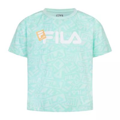 FILA Big Girls Crew Neck Short Sleeve Graphic T-Shirt