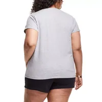 Champion Womens Crew Neck Short Sleeve T-Shirt Plus