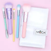 Moda Brushes Posh Pastel Face Flip 6pc Brush Set