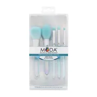 MODA® Aquamarine Crystal 5pc Brush Set