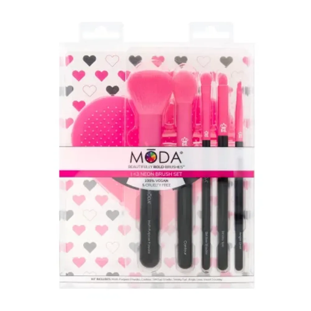 MODA® Neon 6pc Brush Set With Scrubby