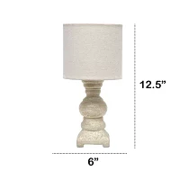 All the Rages Lalia Home Distressed Base Mini Table Lamp