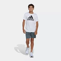 adidas Big Boys Crew Neck Short Sleeve Graphic T-Shirt