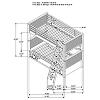 Oliver Kid's Bunk Bed With Storage