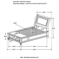 Selena Under Bed Storage Rectangle Bed