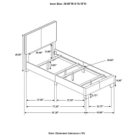 Dorian Rectangular Bed