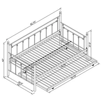 Nocus Kid's Daybed With Trundle