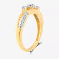 Love Lives Forever 1/3 CT.T.W. Natural Diamond 10K Gold 3-Stone Promise Ring