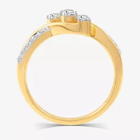 Love Lives Forever 1/3 CT.T.W. Natural Diamond 10K Gold 3-Stone Promise Ring