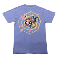 Juniors Womens Crew Neck Short Sleeve Powerpuff Girls Graphic T-Shirt