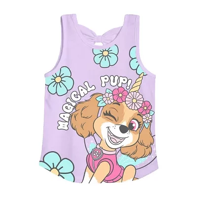Xtreme Toddler Girls Crew Neck Paw Patrol Tank Top