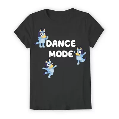 Little & Big Girls Crew Neck Short Sleeve Bluey Graphic T-Shirt