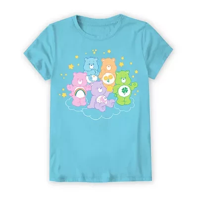Little & Big Girls Crew Neck Short Sleeve Care Bears Graphic T-Shirt