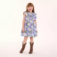Bonnie Jean Little Girls Sleeveless Flutter Sleeve Fit + Flare Dress