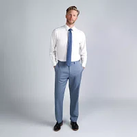 Haggar® Men's Premium Comfort Tonal Plaid Classic Fit Flat Front Dress Pant