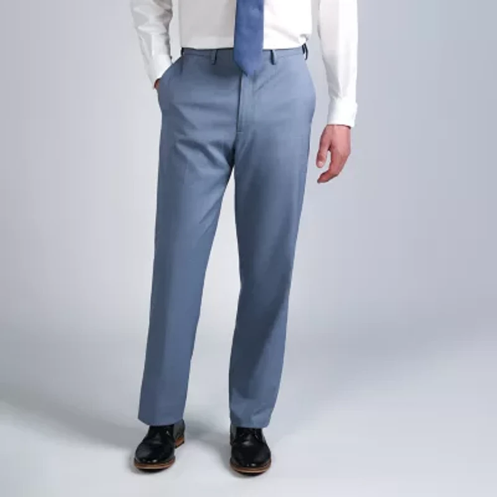 Haggar® Men's Premium Comfort Tonal Plaid Classic Fit Flat Front Dress Pant