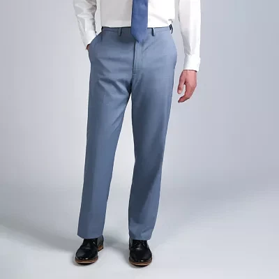 Haggar® Men's Premium Comfort Tonal Plaid Classic Fit Flat Front Dress Pant