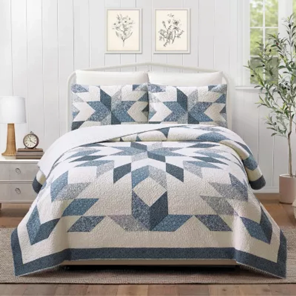 Modern Heirloom Bright Star Patchwork Quilt Set