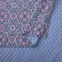 Modern Heirloom Lavender Florals Reversible Quilt Set