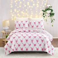 Modern Heirloom Abigail Bow 2-pc. Reversible Quilt Set