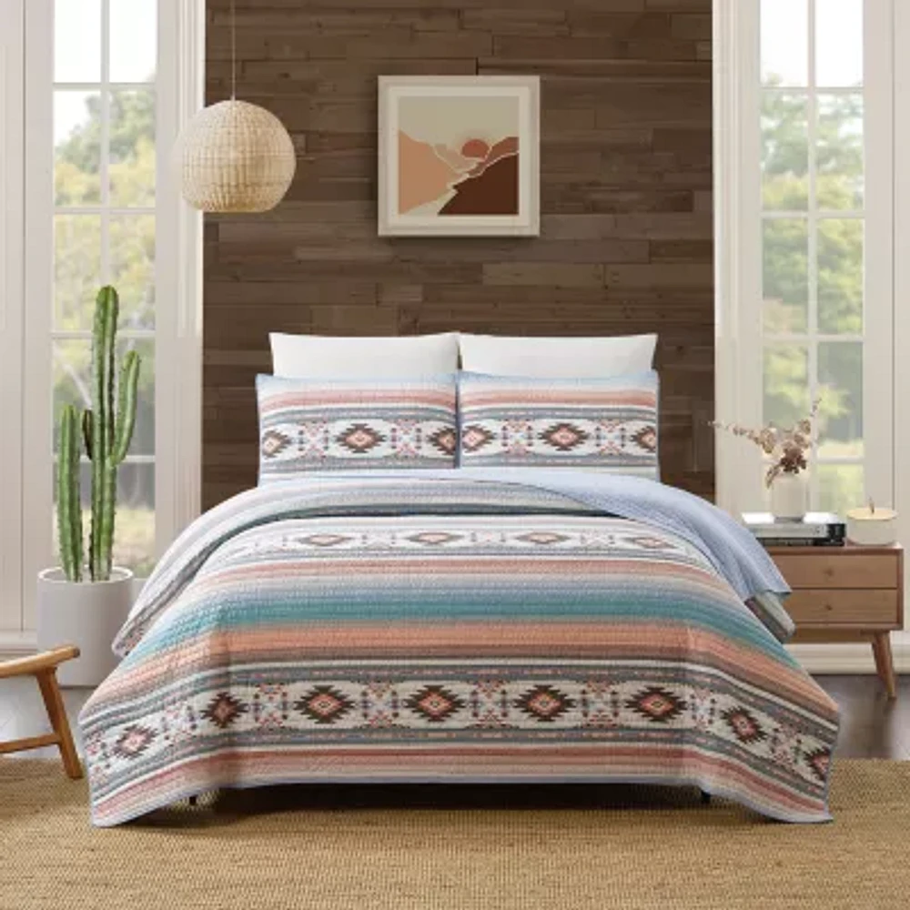 Modern Heirloom Sunset Canyon Reversible Quilt Set