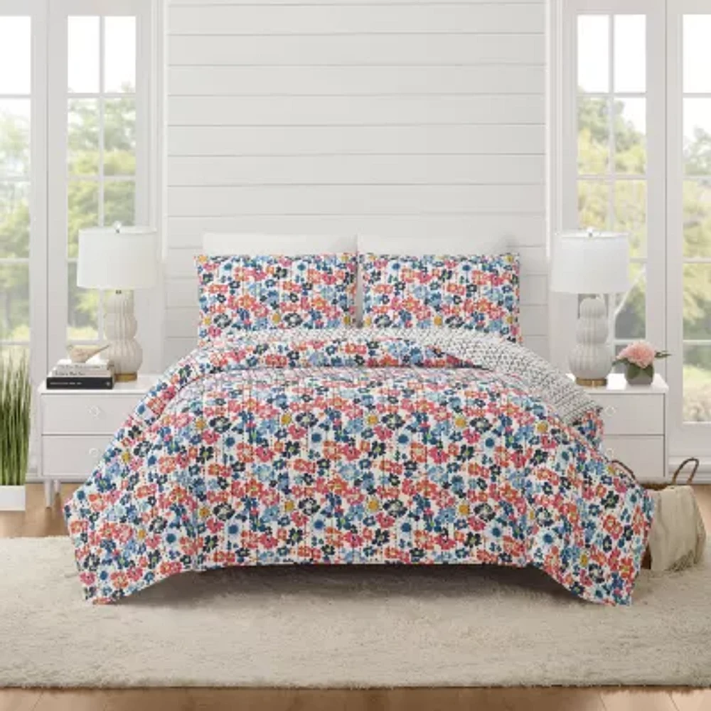 Modern Heirloom Blossom Reversible Quilt Set