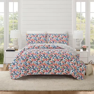 Modern Heirloom Blossom Reversible Quilt Set