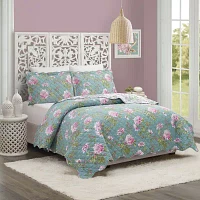 Modern Heirloom Darling Dahlia 3-pc. Reversible Quilt Set