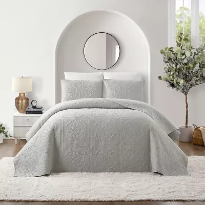 Modern Heirloom Solid Stitch 3-pc. Bedspread Set