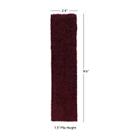 Linon Flokati Solid Woven Rectangular Runner